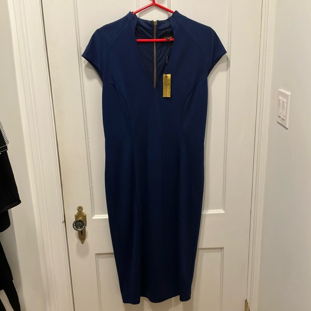 Elegant Navy Blue Dress